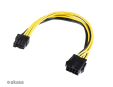 Rozbaleno - AKASA adaptér 12V ATX 8-Pin to PCIe 6+2 pin Adapter Cable