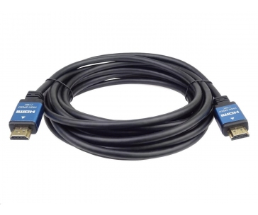 PREMIUMCORD Kabel HDMI - Ultra HDTV, 3m (kovové, zlacené konektory)