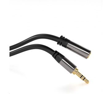 PREMIUMCORD prodlužovací kabel, Jack 3.5mm - Jack 3.5mm M/F 1,5m