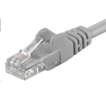 PremiumCord Patch kabel UTP RJ45-RJ45 CAT6 0.25m šedá