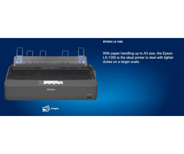 EPSON tiskárna jehličková LX-1350, A3, 9 jehel, 357 zn/s, 1+4 kopii, USB 2.0, LPT, RS232