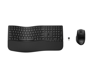 HP 680 Comfort Dual-Mode Keyboard and Mouse Combo - bezdrátový set ergonomické klávesnice a myši