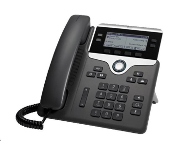 BAZAR - Cisco CP-7841-3PCC-K9=, VoIP telefon, 4line, 2x10/100/1000, displej, PoE - REFRESH - rozbaleno