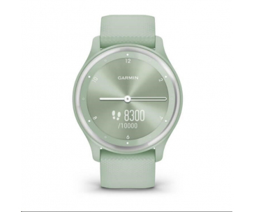 Garmin vívomove Sport pouzdro Cool Mint, silikonový řemínek Silver