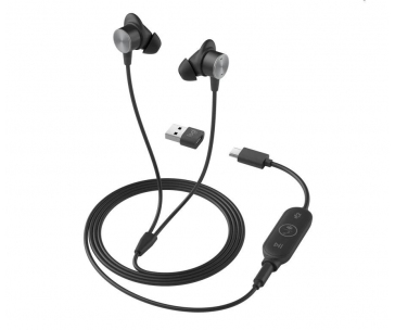 Logitech Zone Wired Earbuds Teams, graphite