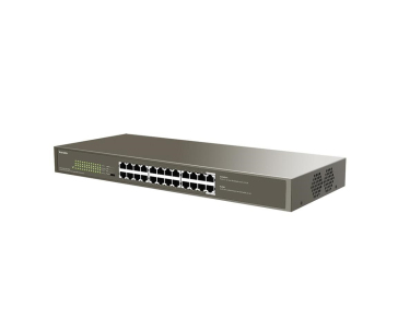 Tenda TEG1124P-24-250W - PoE AT Switch 235Watt, 24xRJ45 Switch s 24x 10/100/1000 Mbps PoE, Kov