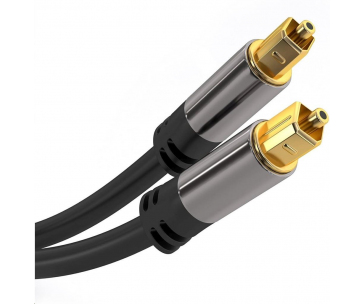 PremiumCord Kabel Toslink M/M, 6mm, 1,5m, černá