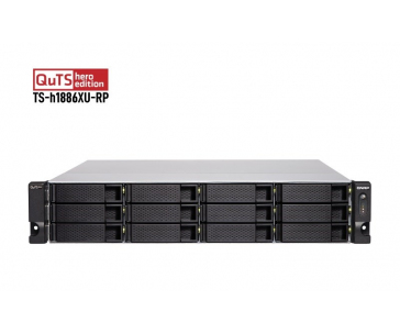 QNAP TS-h1886XU-RP-R2-D1622-32G (4C/XeonD-1622/3,2GHz/32GBRAM/18xSATA/4x2,5GbE/2xSFP+/2xUSB3.2/4xPCIe/RP)