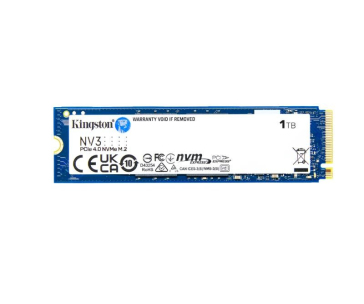 Kingston SSD 1TB NV3, M.2 2280, NVMe PCIe Gen4x4, (R: 6000MB/s; W: 4000MB/s)