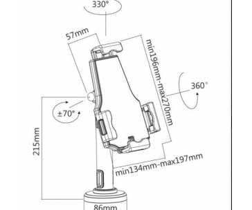 Reflecta TABULA Lock II stojánek na tablet