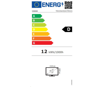 LENOVO LCD TIO 22 Gen5 - 21.5",IPS,matný,16:9,1920x1080,178/178,4/6ms,250cd/m2,1000:1,DP,USB,VESA,Pivot,repro,cam