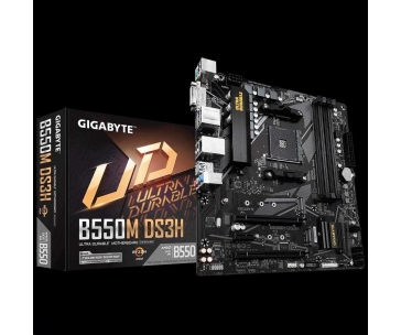 GIGABYTE MB Sc AM4 B550M DS3H, AMD B550M, 4xDDR4, HDMI