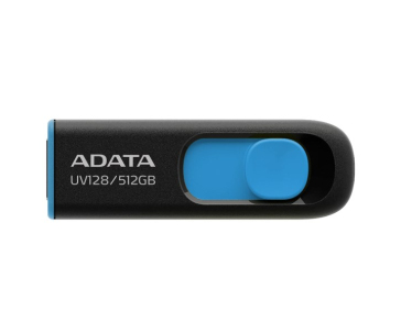 ADATA Flash Disk 512GB UV128, USB 3.2, černo-modrá