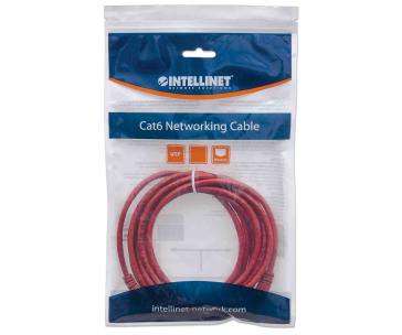 Intellinet Patch kabel Cat6 UTP 7,5m červený, cca