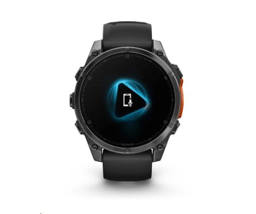 Garmin fenix® 8 – 47 mm, AMOLED, Slate grey a Černý silikonový řemínek