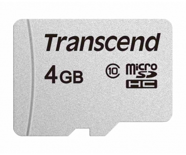 TRANSCEND MicroSDHC karta 4GB 300S, Class 10, bez adaptéru