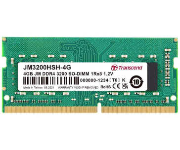 TRANSCEND SODIMM DDR4 4GB 3200MHz 1Rx8 CL22 1.2V