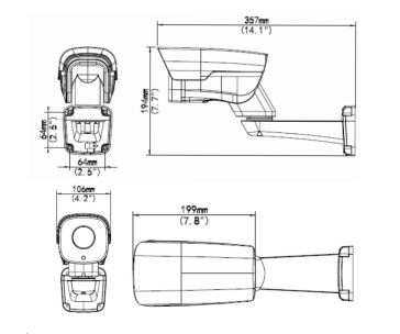 Uniview IPC744SR5-PF40-32G, 4Mpix, 20 sn/s, H.265, obj. 4mm (79°), PoE, IR 50m, WDR 120dB, 32GB úložiště, IP66