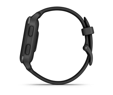 Garmin Venu Sq 2 Music, Slate / Black silicone band