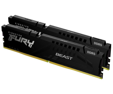 KINGSTON DIMM DDR5 32GB (Kit of 2) 6400MT/s CL32 ECC FURY Beast EXPO Černá