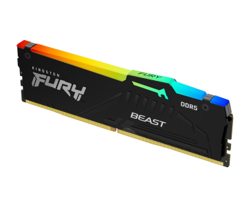 KINGSTON DIMM DDR5 16GB 6800MT/s CL34 Non-ECC FURY Beast RGB XMP, Černá