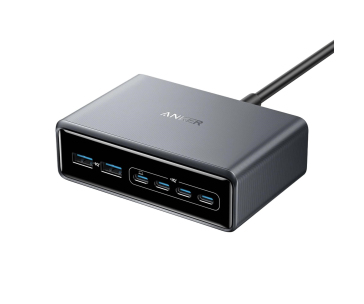 Anker Prime Charger, 200W stolní GaN nabíječka, 4x USB-C, 2x USB-A, PowerIQ 3.0, podpora PPS