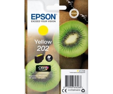 EPSON ink bar Singlepack "Kiwi" Yellow 202 Claria Premium Ink 4,1 ml