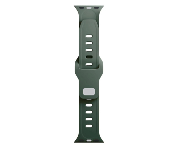 3mk Silicone Watch Strap pro Apple 42/44/45/49 mm Dark Green