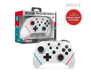 Hyperkin Armor3 NuChamp Wireless Game Controller For Nintendo Switch®/Nintendo Switch® Lite (White)