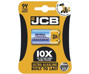 JCB OXI ULTRA alkalická baterie 6LR61/9V, blistr 1 ks