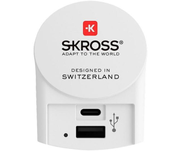 SKROSS USB A+C nabíjecí adaptér EU, 27W, typ C