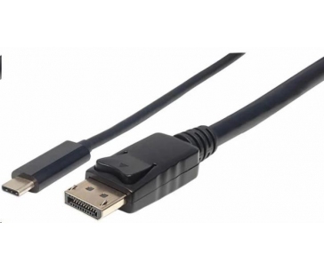 Manhattan kabel USB-C na DisplayPort, 1m, černá