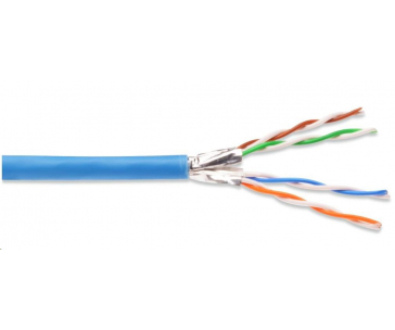 PREMIUMCORD CAT6A U-FTP Kabel 4x2,drát AWG23,čistá měď 100m LSOH