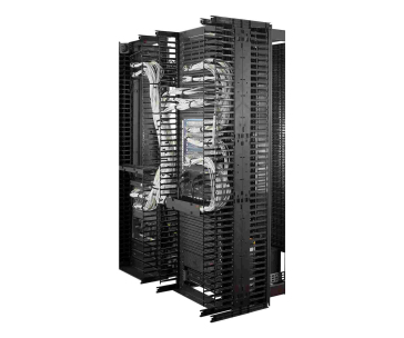 APC Valueline, Vertical Cable Manager for 2 & 4 Post Racks, 84"H X 6"W, Double-Sided with Doors