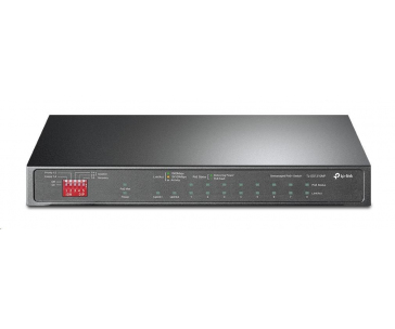 TP-Link CCTV switch TL-SG1210MP (8xGbE, 1xGbE uplink, 1xGbE/SFP combo uplink, 8x PoE+, 123W, fanless)