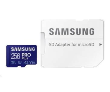 Samsung micro SDXC karta 256GB PRO Plus + SD adaptér