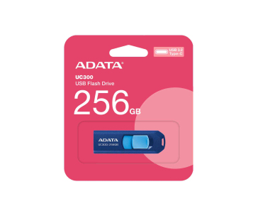 ADATA Flash Disk 256GB UC300, USB-C 3.2, modrá