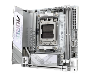 GIGABYTE MB Sc AM5 X870I AORUS PRO ICE, AMD X870, 2xDDR5, 1xHDMI, 1xThunderbolt, WiFi, Mini-ITX