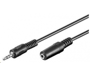 PREMIUMCORD Kabel audio 3,5mm Jack - Jack prodlužovací  2m (M/F, stereo)