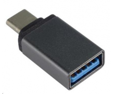 PREMIUMCORD Adapter USB 3.1 C/male - USB 3.0 A/female, metal grey, OTG