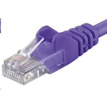 PREMIUMCORD Patch kabel UTP RJ45-RJ45 CAT5e 3m fialová