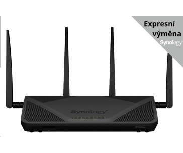 Synology RT6600ax MESH WiFi6 router (AX6000,2,4GHz/5GHz,3xGbELAN,1x2,5GbELAN,1xGbEWAN,1xUSB3.2)