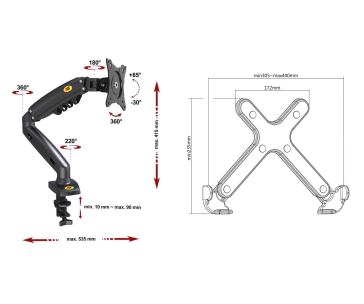 Držák na notebook Fiber Mounts 836F80