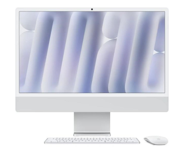 Apple iMac 24'' 4.5K display M4 chip 8-core CPU and 8-core GPU, 16GB, 256GB SSD - Silver