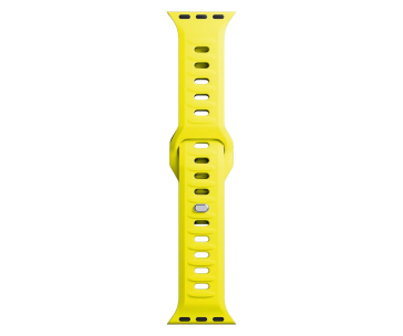 3mk Silicone Watch Strap pro Apple 42/44/45/49 mm Yellow