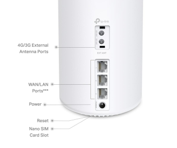 TP-Link Deco Deco X10-4G(1-pack) WiFi6 Mesh (AX1500,2,4GHz/5GHz,3xGbELAN/WAN,3G,4G LTE,1xnanoSIM)