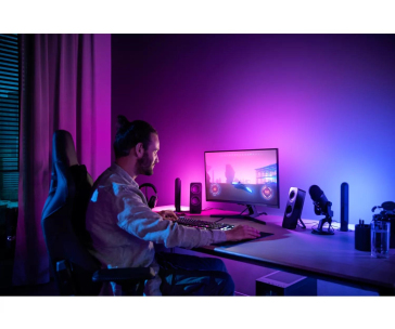 Philips Hue Gradient Lightstrip pro počítače PC 24/27"+ Hue Bridge (Starter kit), LED pásek 15 W, 700 lm