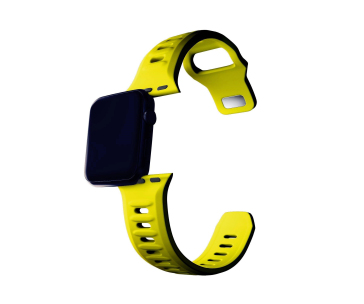 3mk Silicone Watch Strap pro Apple 42/44/45/49 mm Yellow