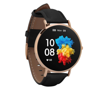 Garett Smartwatch Verona zlatá, černý řemínek