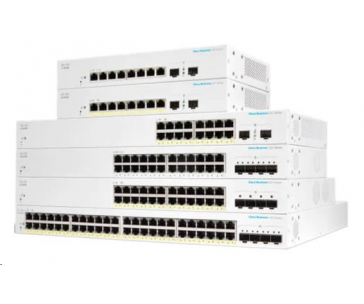 Cisco switch CBS220-8T-E-2G (8xGbE,2xSFP,fanless)